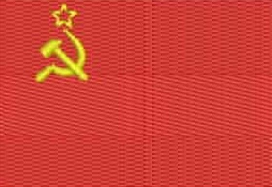 Tapete Barbante Bandeira U.Sovietic 70cm(retangular ou oval)