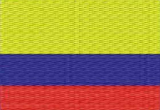 Tapete Barbante Bandeira Colombia 70cm(retangular ou oval)