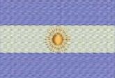 Tapete Barbante Bandeira Argentina 70cm(retangular ou oval)