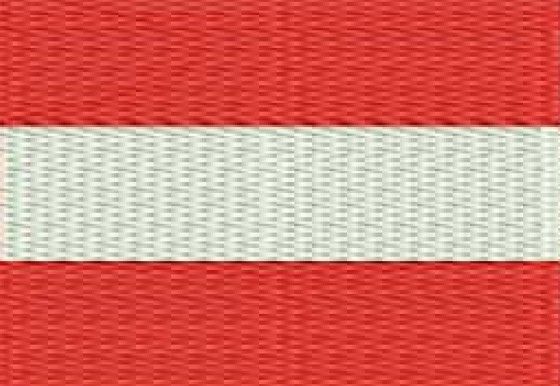 Tapete Barbante Bandeira Austria 70cm(retangular ou oval)