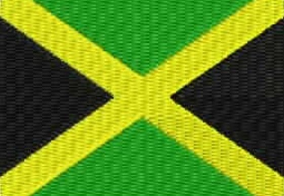 Tapete Barbante Bandeira Jamaica 70cm(retangular ou oval)