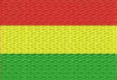 Tapete Barbante Bandeira Bolivia 70cm(retangular ou oval)