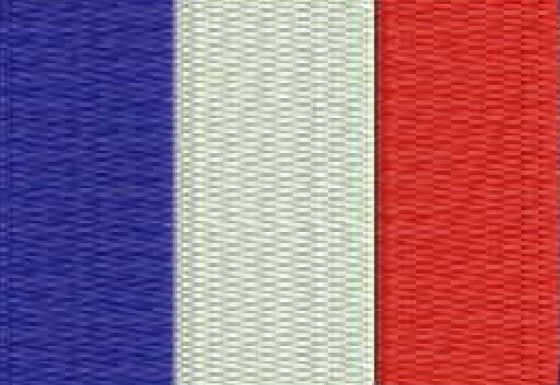 Tapete Barbante Bandeira França 70cm(retangular ou oval)