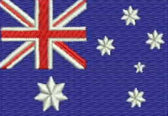 Tapete Barbante Bandeira Australia 70cm(retangular ou oval)