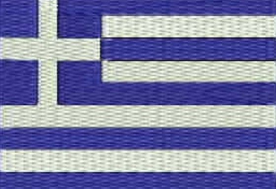 Tapete Barbante Bandeira Grecia 70cm(retangular ou oval)