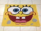 Tapete Barbante Rosto Bob Esponja 70cm